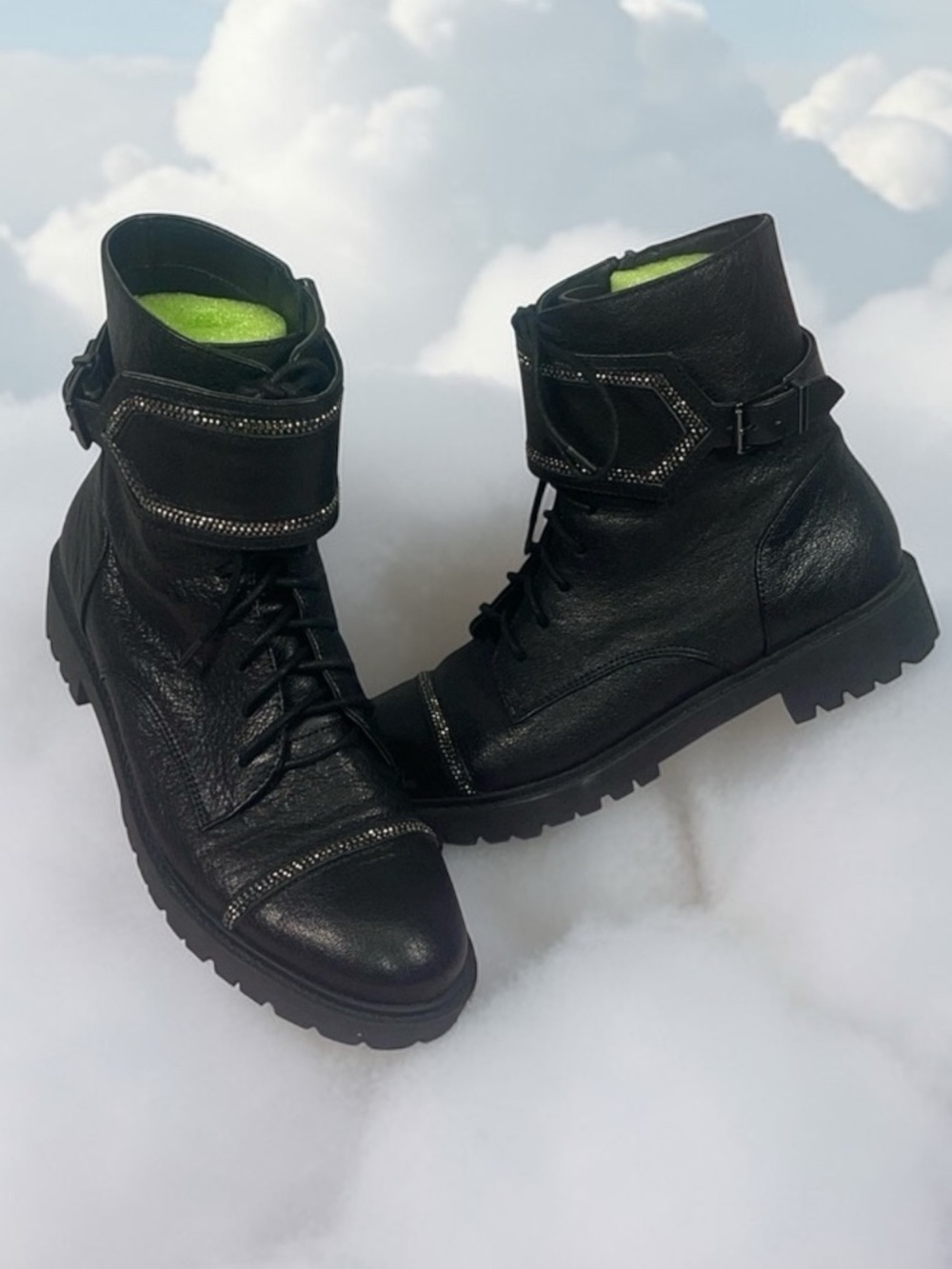 Jessica Simpson Karia combat boots Size 10 💖